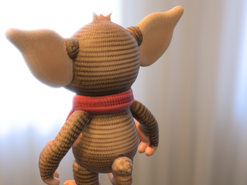 Cute Fantasy Creature 3D Model