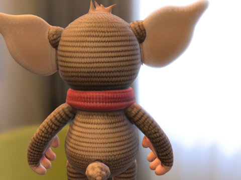 Cute Fantasy Creature 3D Model