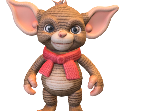 Cute Fantasy Creature 3D Model