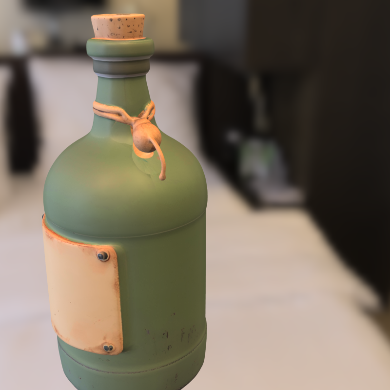 Vintage Potion Bottle 3D 模型 .c4d .max .obj .3ds .fbx .stl .blend