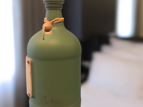 Vintage Potion Bottle 3D Model