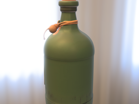 Vintage Potion Bottle 3D 模型