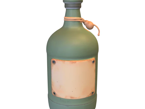 Vintage Potion Bottle 3D Model