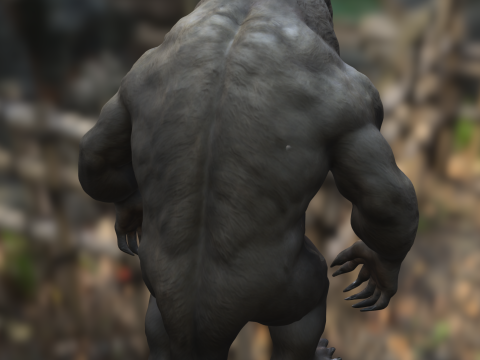 Mutant Werebear Ferocious Beast 3D Model