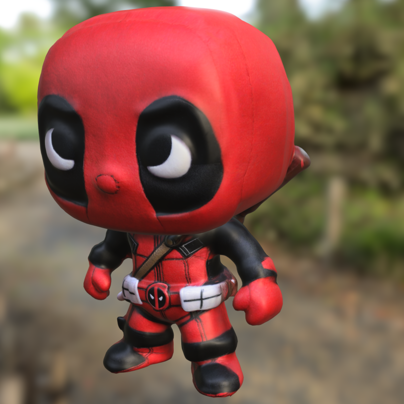 Chibi deadpoll doll 3D 模型 .c4d .max .obj .3ds .fbx .stl .blend 