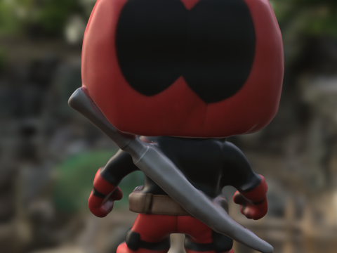 Chibi deadpoll doll 3D 模型