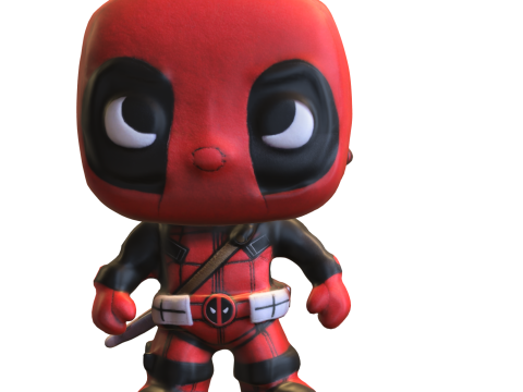 Chibi deadpoll doll 3D 模型