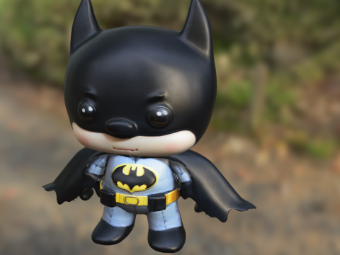 Mini Batman Chibi Superhero Modello 3D