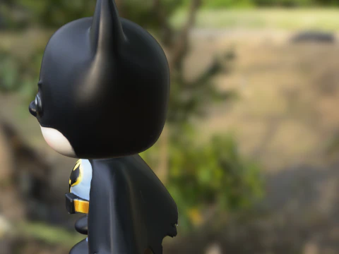Mini Batman Chibi Superhero 3D Model
