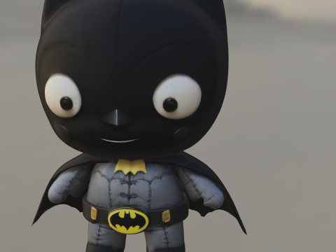 Chibi Bat Hero 3D 모델