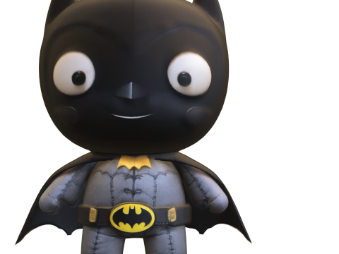 Chibi Bat Hero 3D Modell