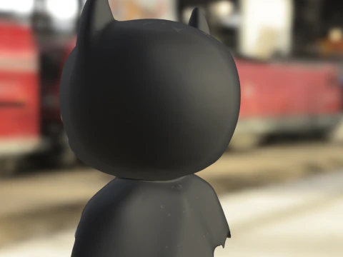 Chibi Bat Hero 3D Model