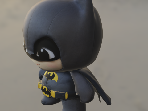 Chibi Bat Hero Modelo 3D