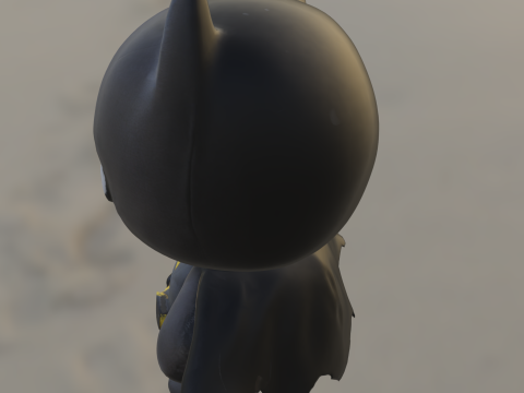 Chibi Bat Hero Modelo 3D