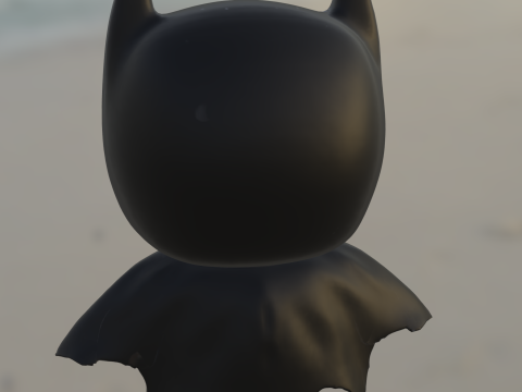 Chibi Bat Hero Modelo 3D