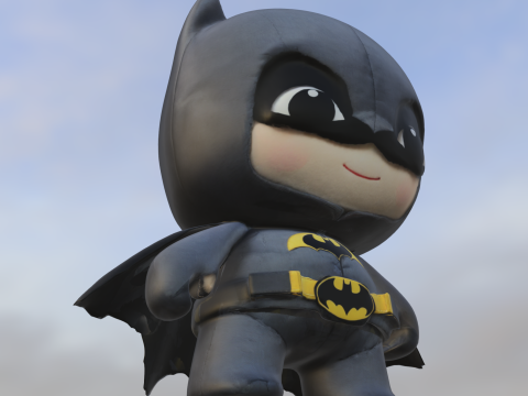 Chibi Bat Hero Modelo 3D