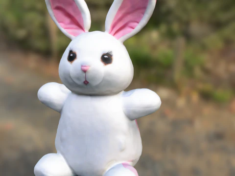 Coniglio Chibi Modello 3D