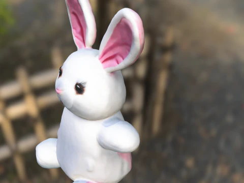 Chibi Bunny 3D Model
