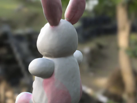 Chibi Bunny 3D Model