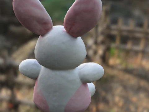 Chibi Bunny 3D Model