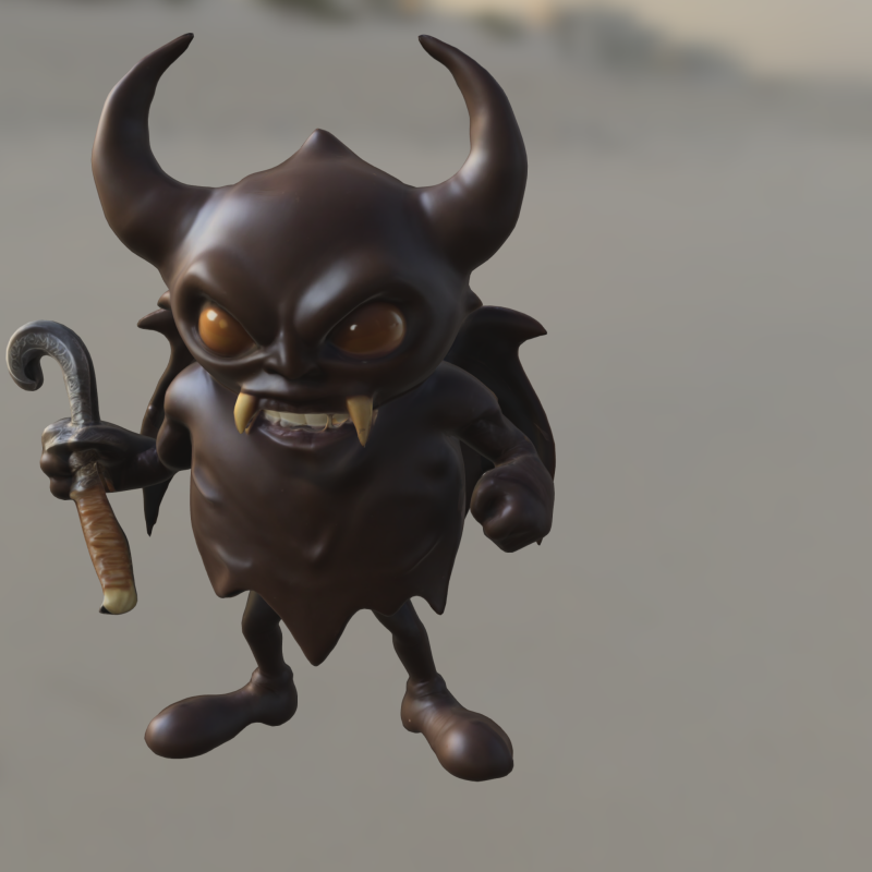 Chibi Demon Goblin Modelo 3D .c4d .max .obj .3ds .fbx .stl .blend