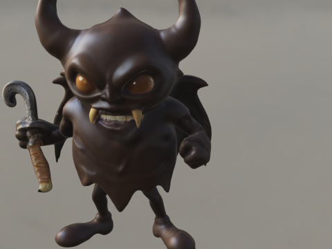 Chibi Demon Goblin Modelo 3D