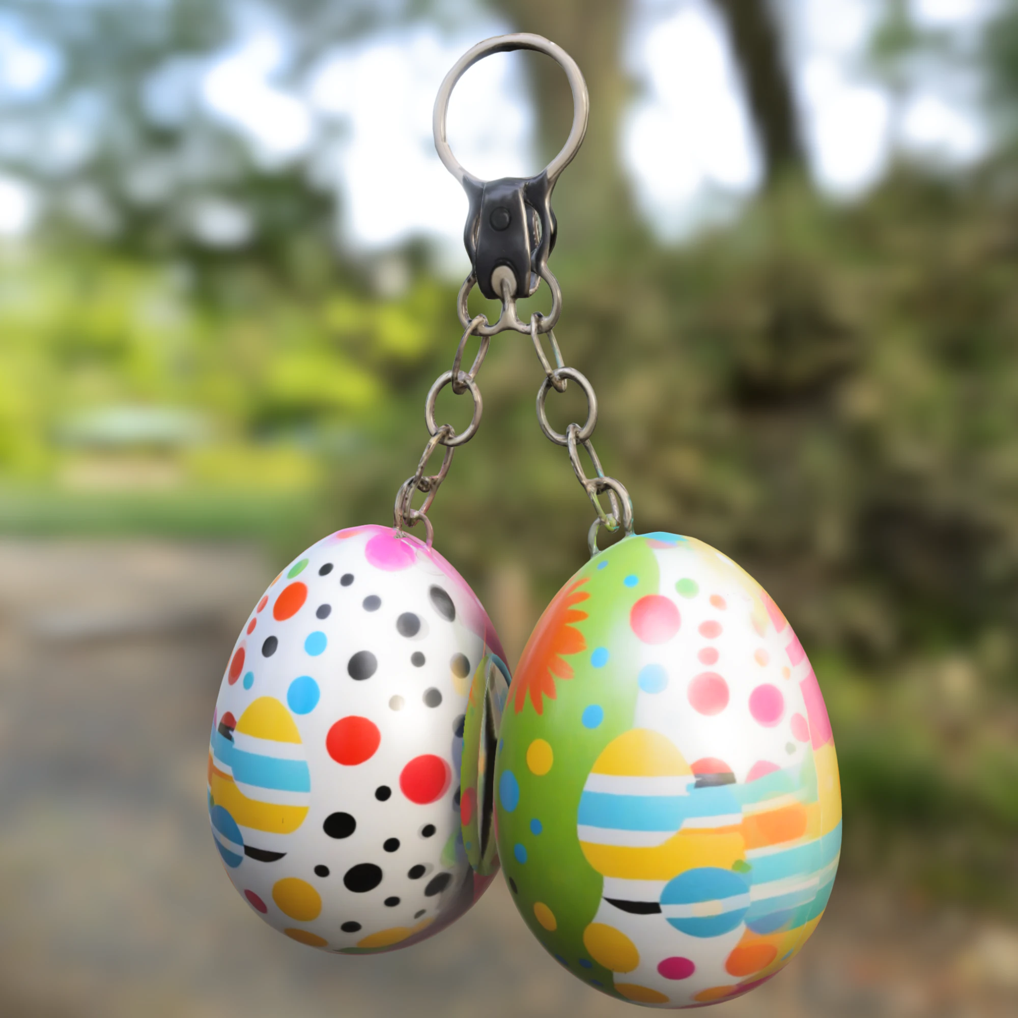 Easter Egg Keychain 3D Model .c4d .max .obj .3ds .fbx .stl .blend 