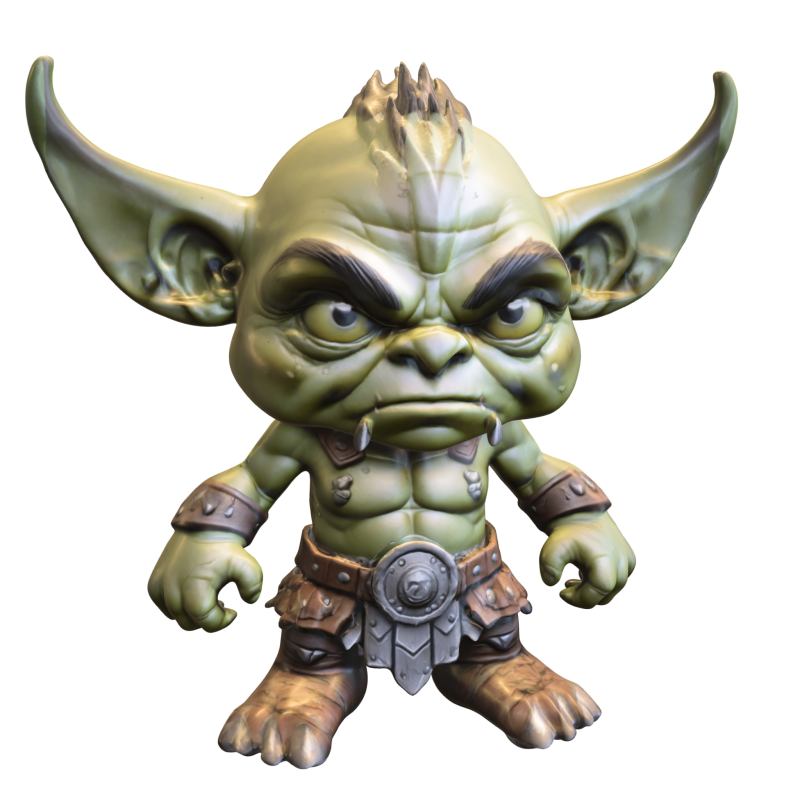 Stylized Goblin Warrior DD Modèle 3D .c4d .max .obj .3ds .fbx .stl .blend 