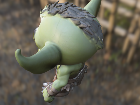 Stylized Goblin Warrior DD Modèle 3D