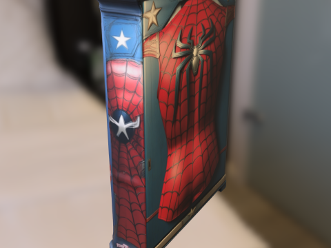 Superhero Themed Wardrobe Cabinet 3D 模型