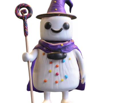 Candy Wizard 3D Model