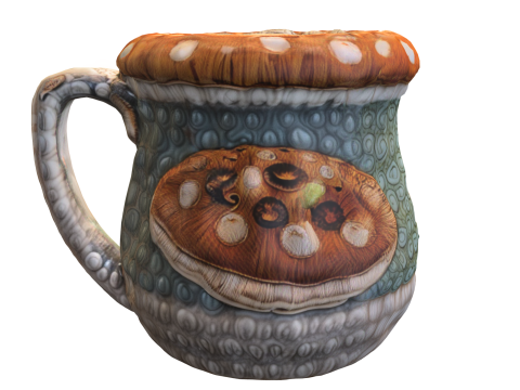 Mushroom Fantasy Mug 3Dモデル