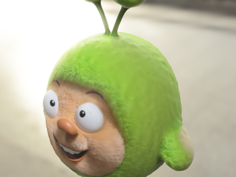 Cute Alien Mascot Modelo 3D