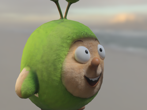 Cute Alien Mascot 3D 模型