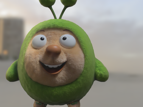 Cute Alien Mascot 3D 模型