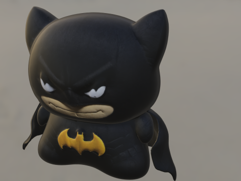 Chibi Batman Hero Modelo 3D