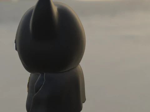 Chibi Batman Hero 3D Model