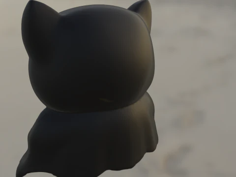 Chibi Batman Hero 3D Model