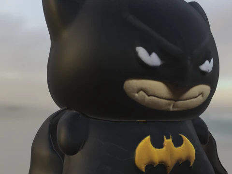 Chibi Batman Hero 3D Model