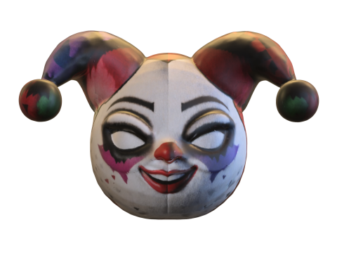 Creepy Jester Mask Modelo 3D
