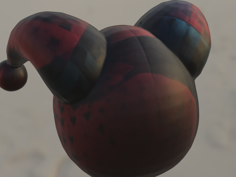 Creepy Jester Mask 3D मॉडल