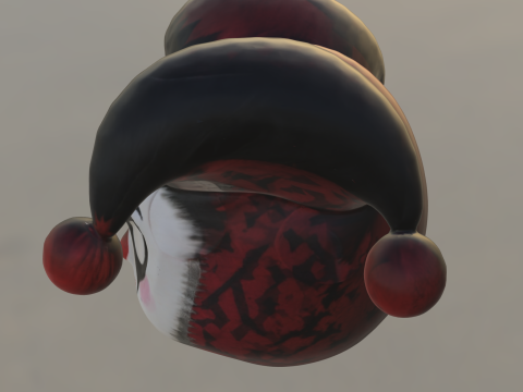 Sinister Jester Mask 3D Model