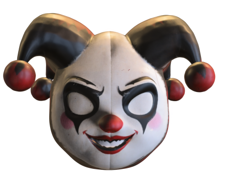 Sinister Jester Mask 3D Model