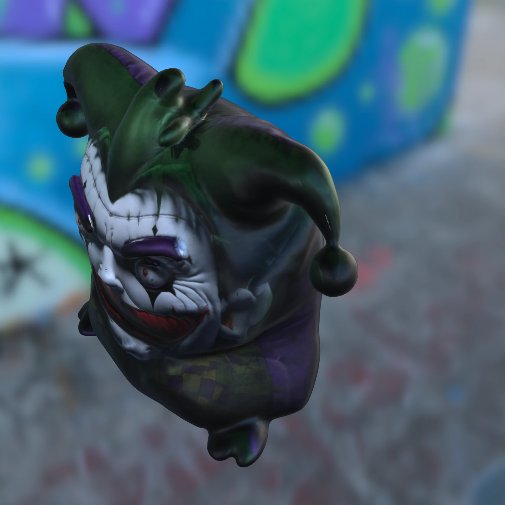 Creepy Joker Blob 3D Model .c4d .max .obj .3ds .fbx .stl .blend