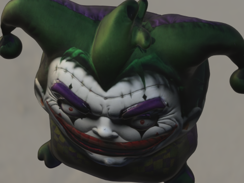 Creepy Joker Blob Modelo 3D