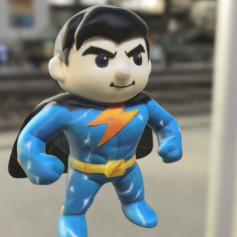 Thunder Hero Plush Modelo 3D .c4d .max .obj .3ds .fbx .stl .blend 