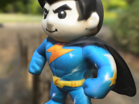 Thunder Hero Plush 3D Model