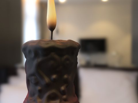 Mystic Wax Candle 3D Model