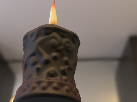 Mystic Wax Candle 3D 模型