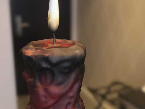 Mystic Wax Candle 3D 模型